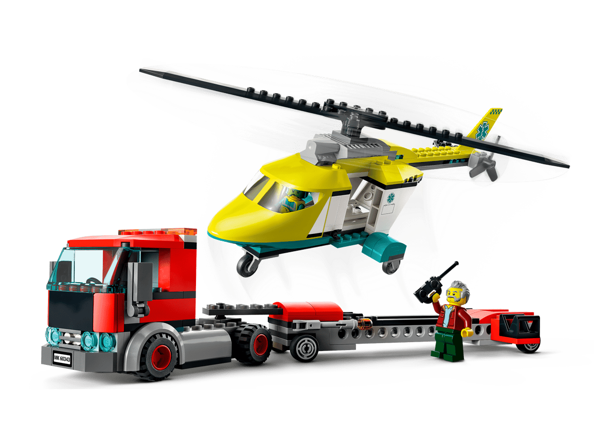 LEGO City Reddingshelikopter Transport - 60343