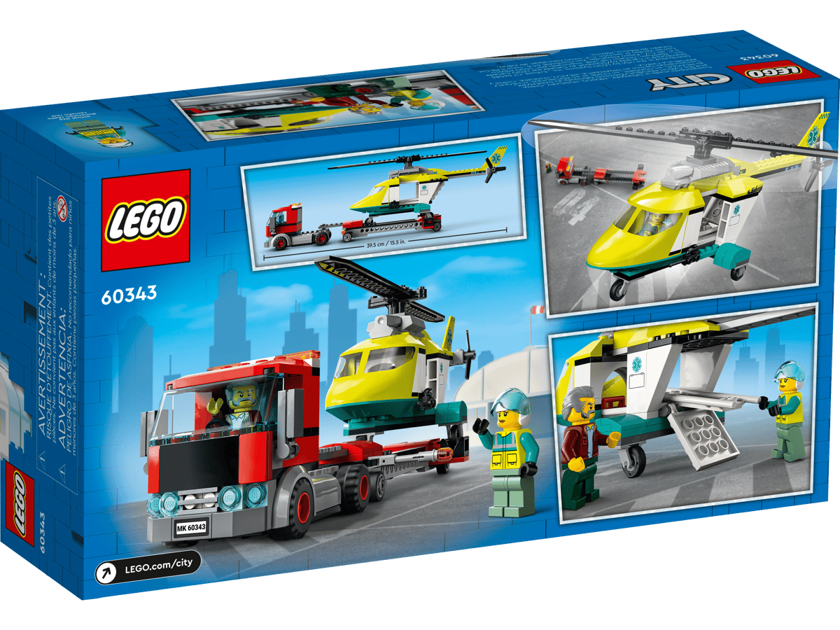 LEGO City Reddingshelikopter Transport - 60343