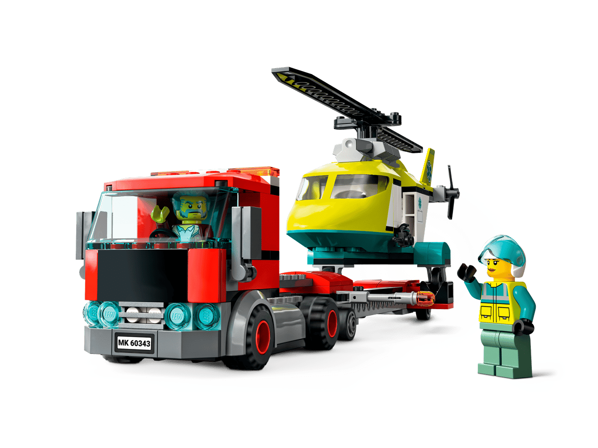 LEGO City Reddingshelikopter Transport - 60343