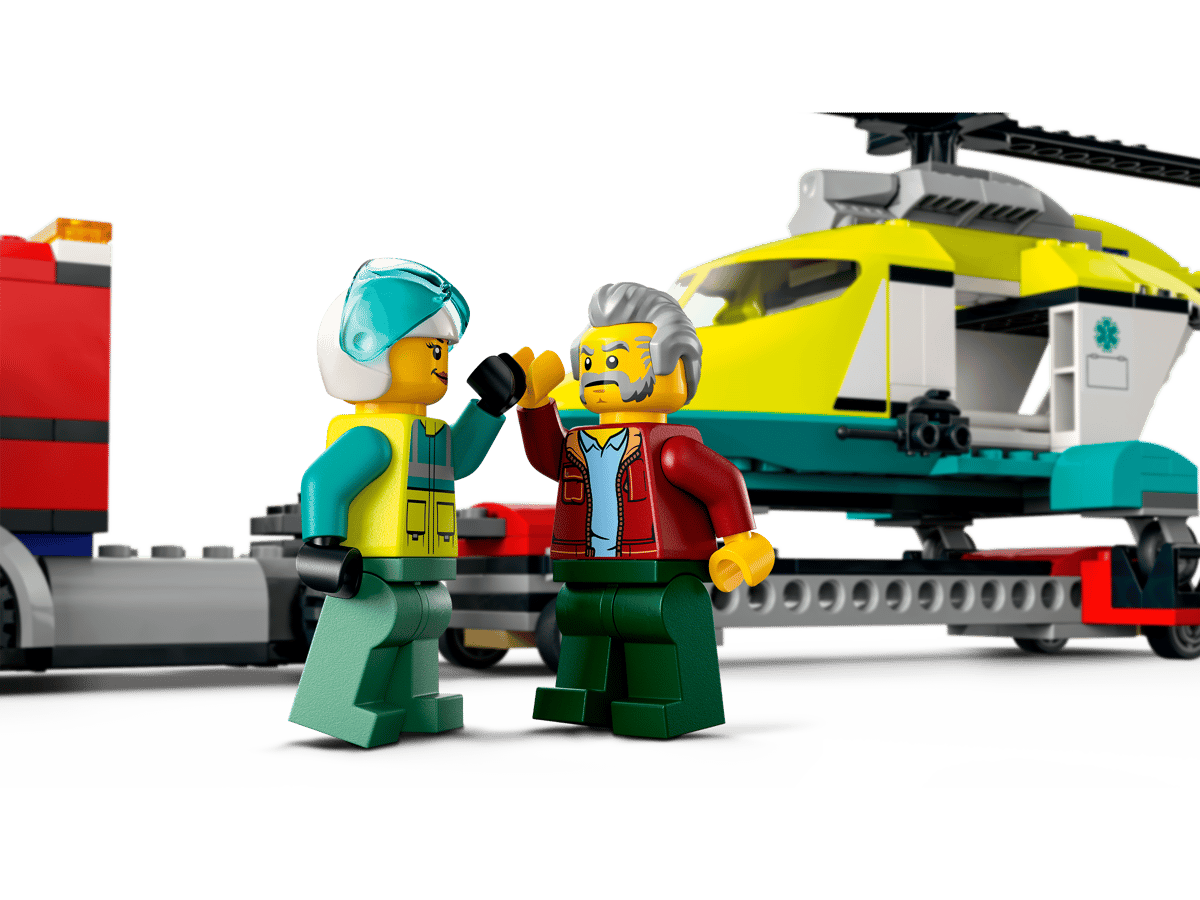 LEGO City Reddingshelikopter Transport - 60343