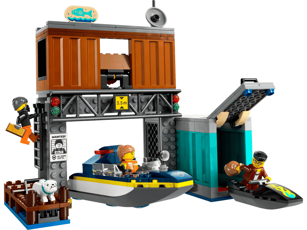 LEGO City - Politiespeedboot en boevenschuilplaats - 60417