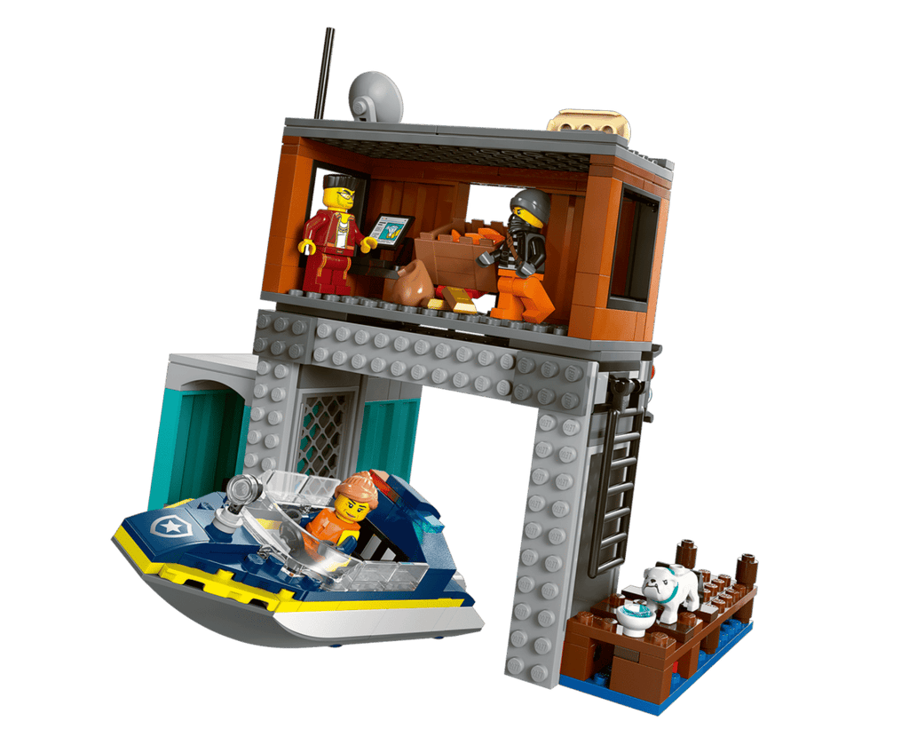LEGO City - Politiespeedboot en boevenschuilplaats - 60417