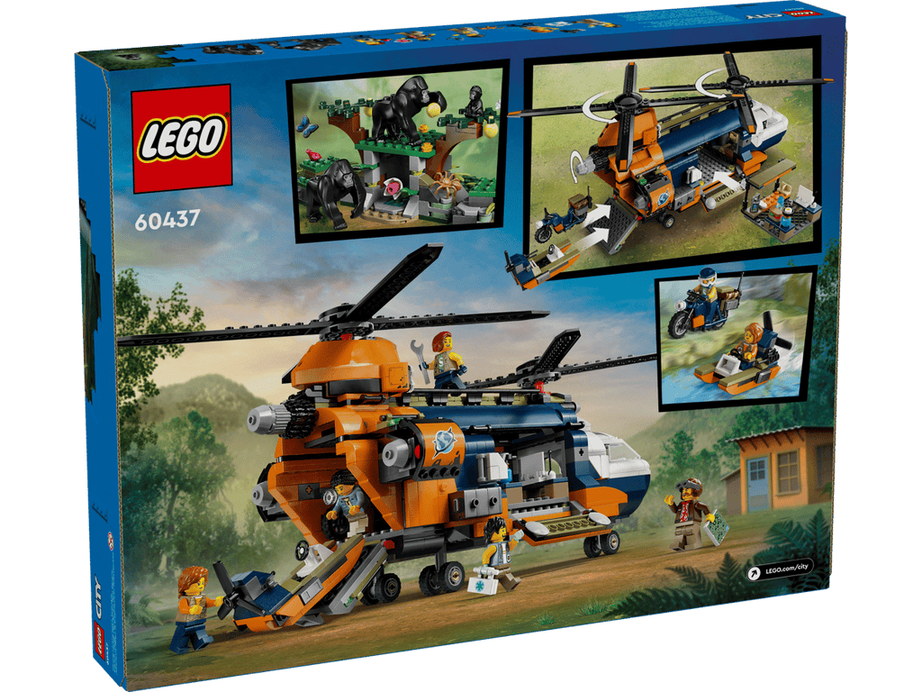 LEGO City Jungleonderzoekers: helikopter bij de basis - 60437