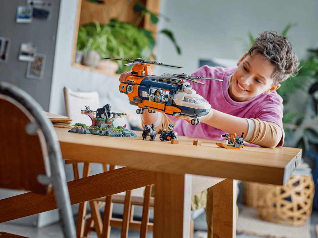 LEGO City Jungleonderzoekers: helikopter bij de basis - 60437