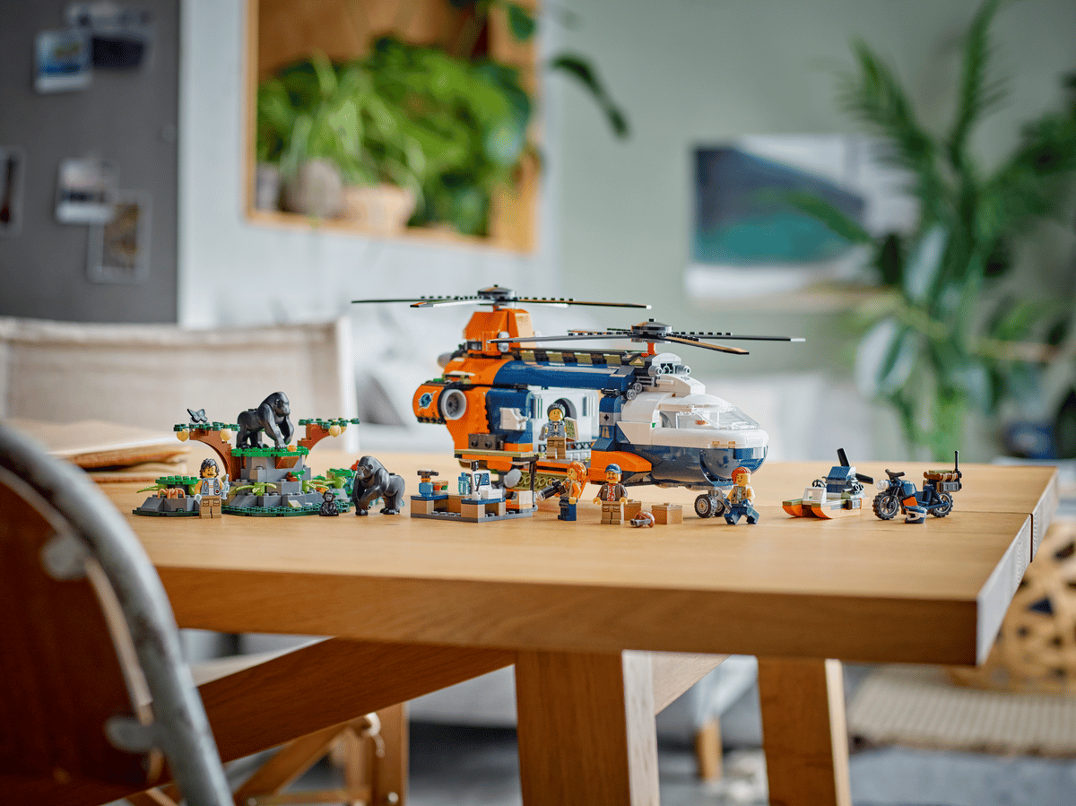 LEGO City Jungleonderzoekers: helikopter bij de basis - 60437