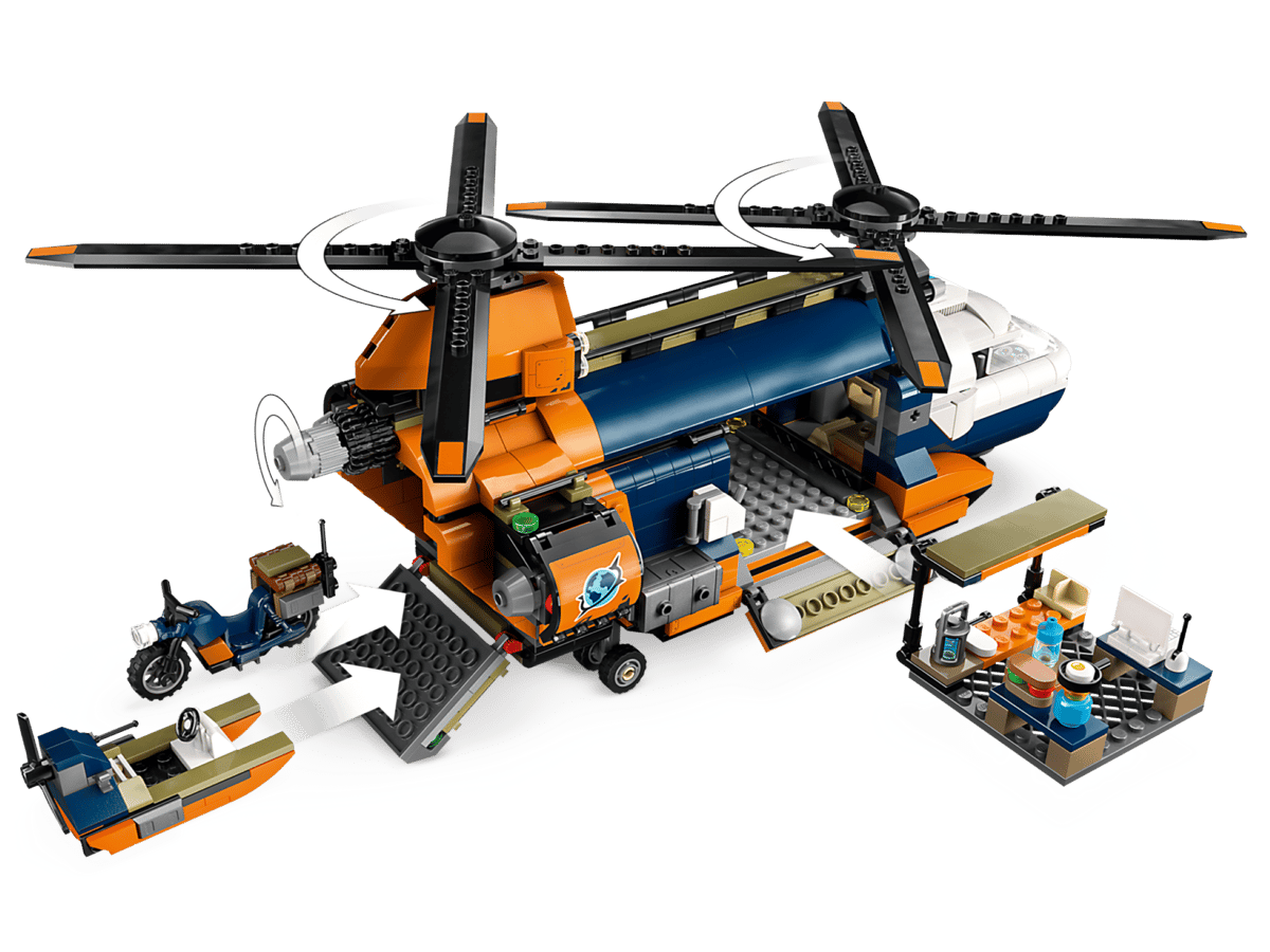 LEGO City Jungleonderzoekers: helikopter bij de basis - 60437