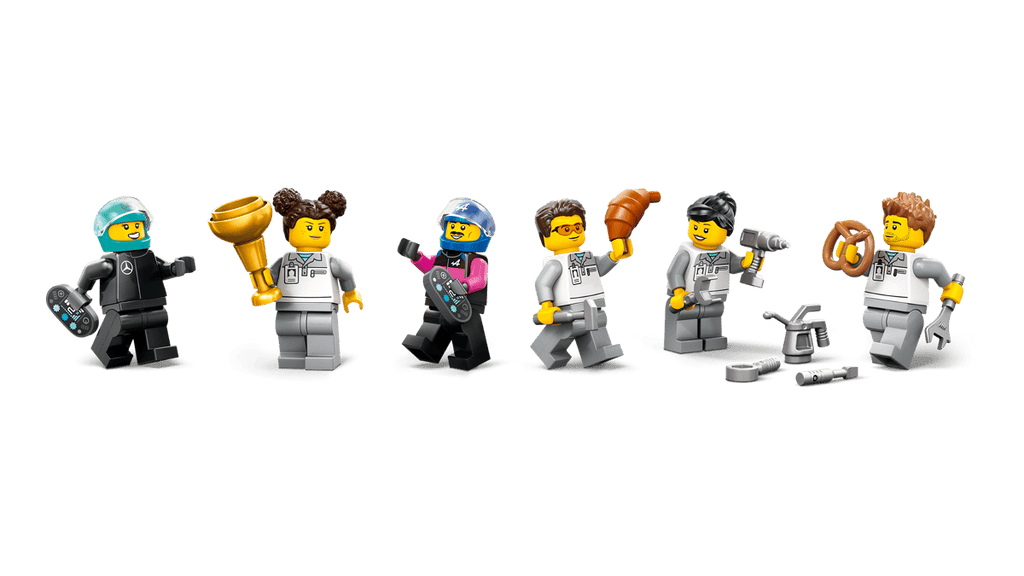 LEGO City F1 garage met Mercedes-AMG en Alpine auto's - 60444