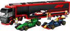 LEGO City F1 truck met RB20 en AMR24 F1® auto's - 60445