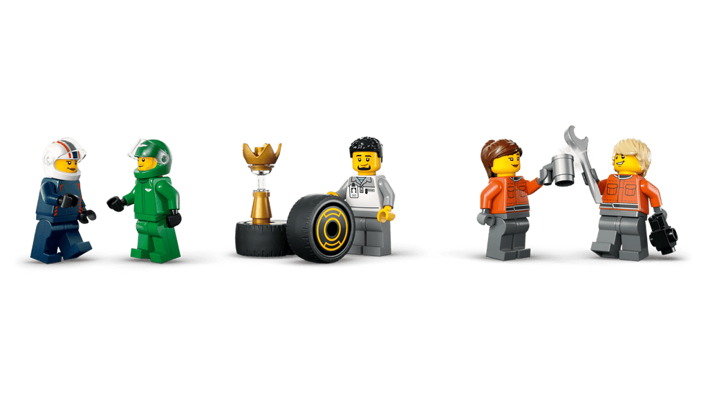 LEGO City F1 truck met RB20 en AMR24 F1® auto's - 60445
