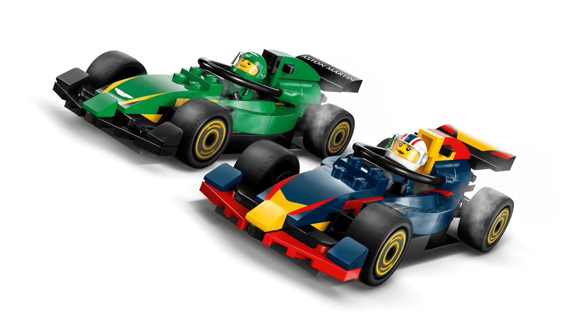 LEGO City F1 truck met RB20 en AMR24 F1® auto's - 60445