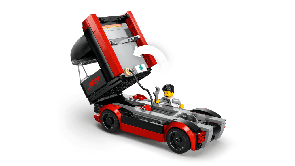 LEGO City F1 truck met RB20 en AMR24 F1® auto's - 60445