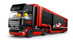 LEGO City F1 truck met RB20 en AMR24 F1® auto's - 60445