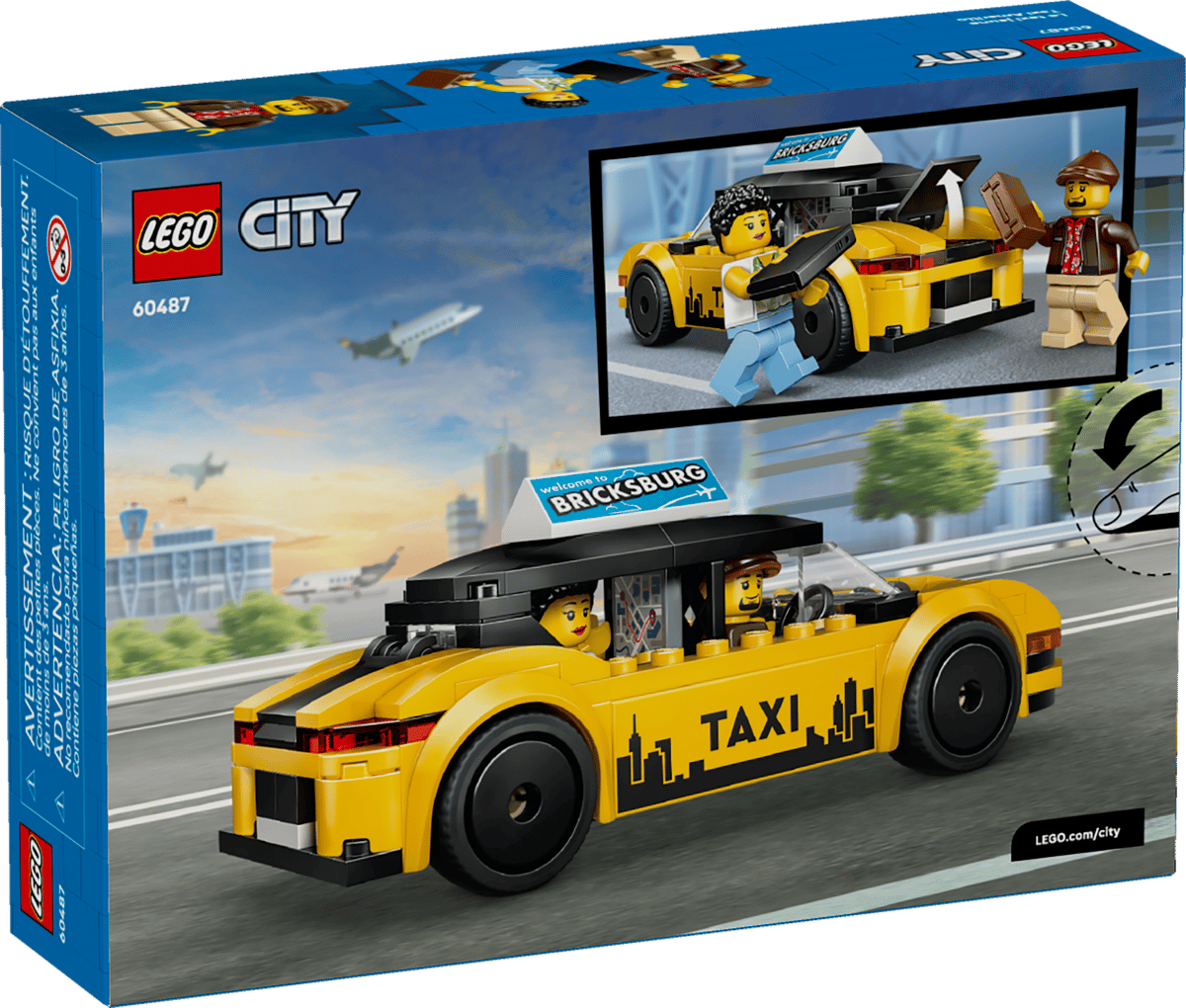 LEGO City Gele taxi - 60487