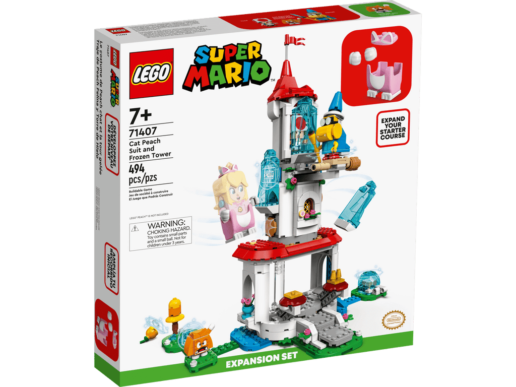 LEGO Super Mario Uitbreidingsset: Kat-Peach-uitrusting en IJstoren - 71407