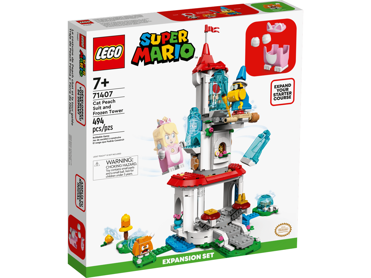 LEGO Super Mario Uitbreidingsset: Kat-Peach-uitrusting en IJstoren - 71407