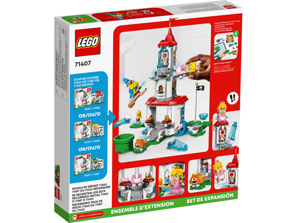 LEGO Super Mario Uitbreidingsset: Kat-Peach-uitrusting en IJstoren - 71407