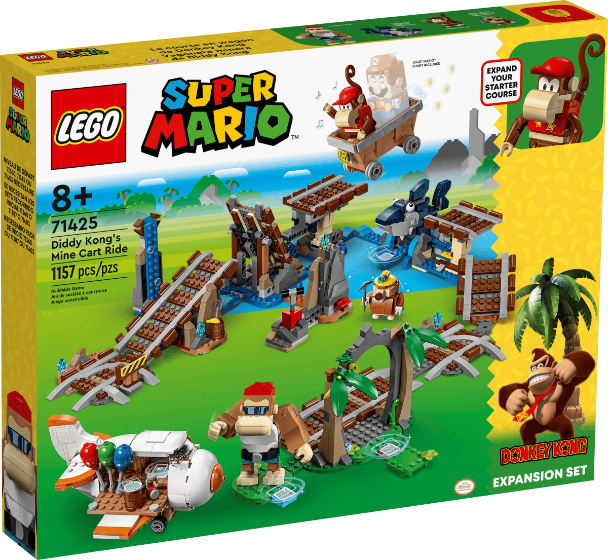 LEGO Super Mario Uitbreidingsset: Diddy Kongs mijnwagenrit - 71425