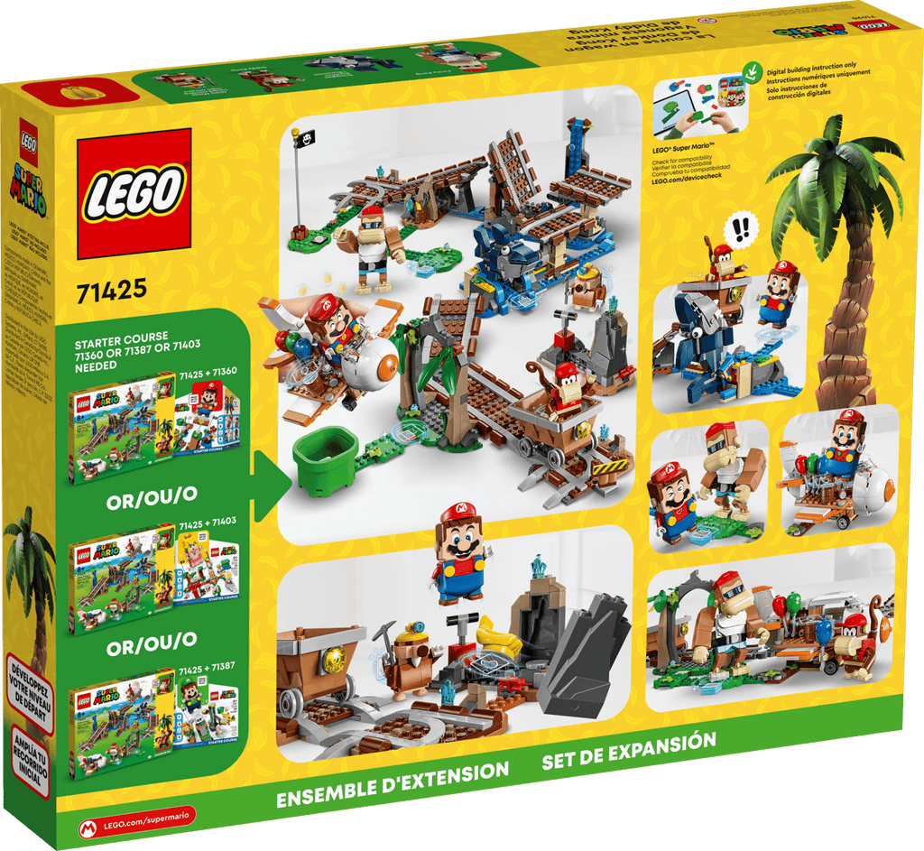 LEGO Super Mario Uitbreidingsset: Diddy Kongs mijnwagenrit - 71425