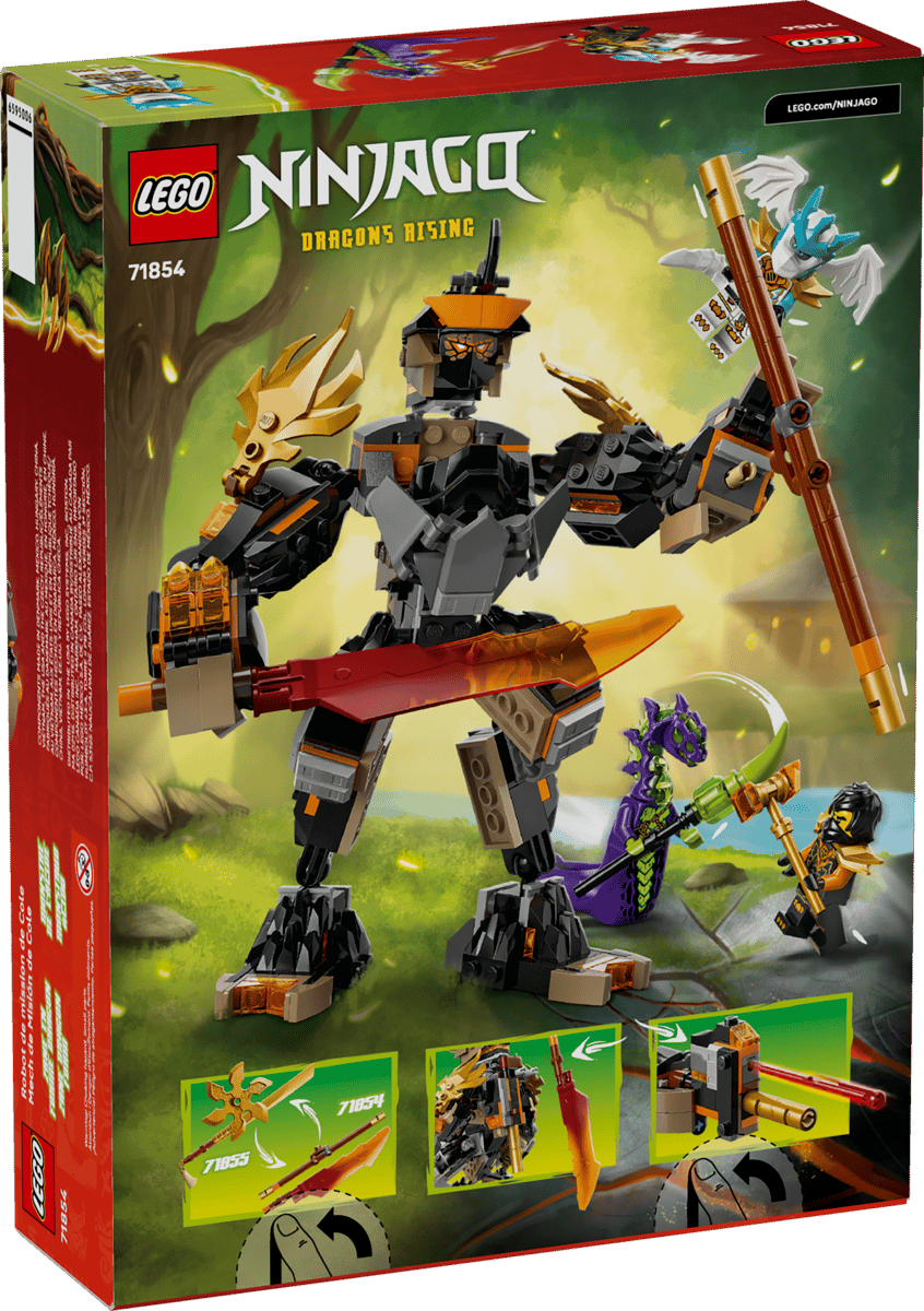 LEGO Ninjago Cole's missiemecha en draak Zane - 71854