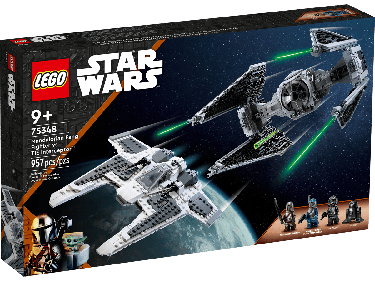 LEGO Star Wars Mandalorian Fang Fighter vs. TIE Interceptor - 75348