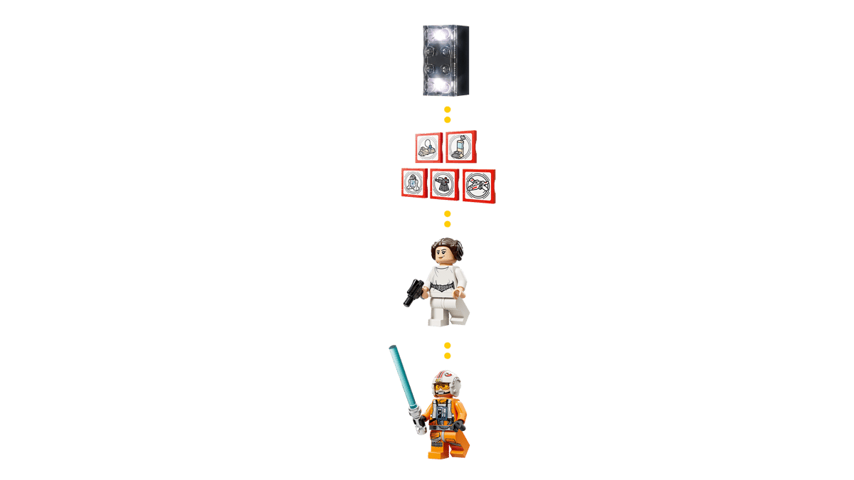 LEGO Star Wars SMART Play: Luke's Red Five X-Wing - 75423