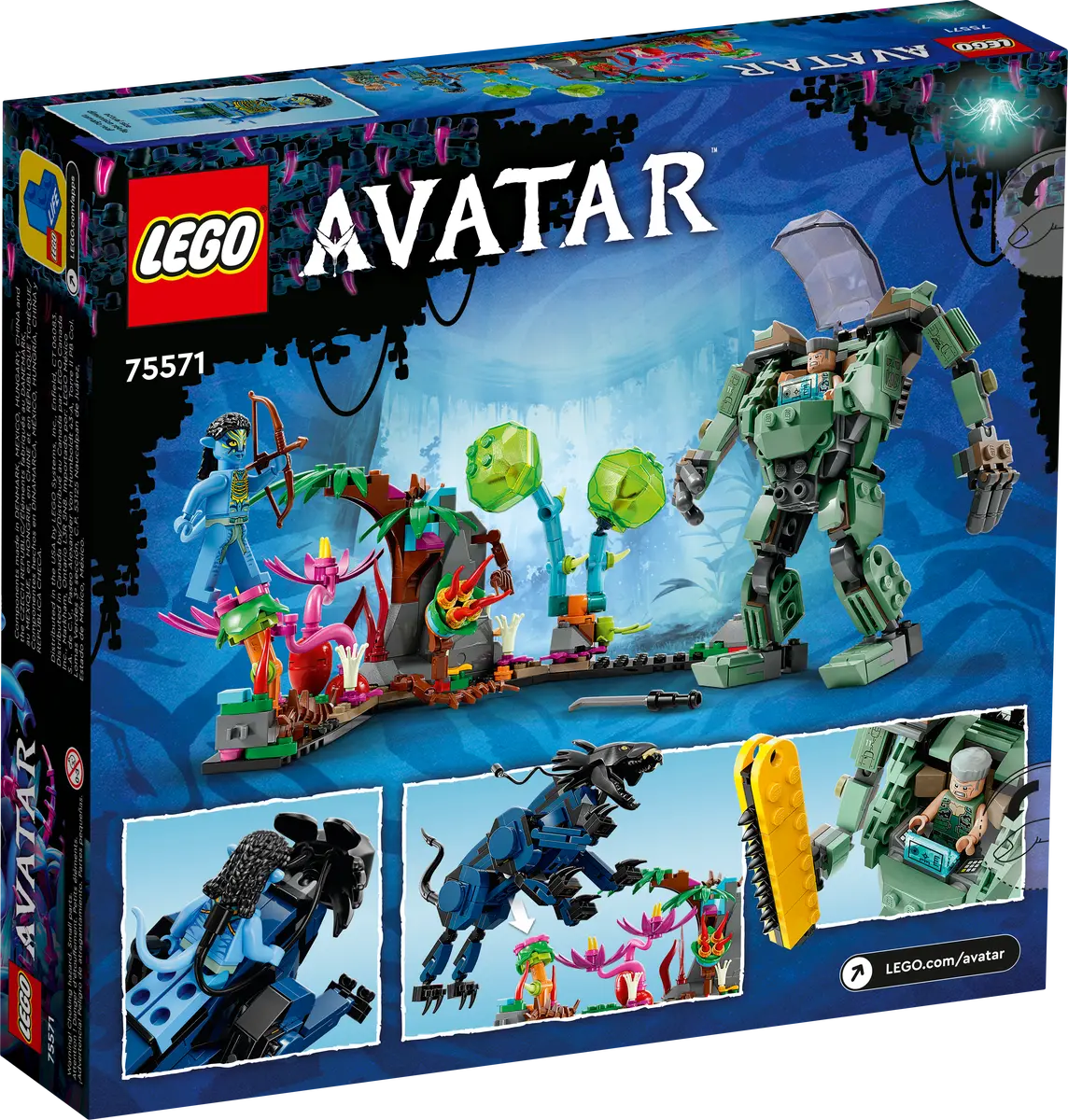 LEGO Avatar Neytiri & Thanator vs. AMP Suit Quaritch - 75571