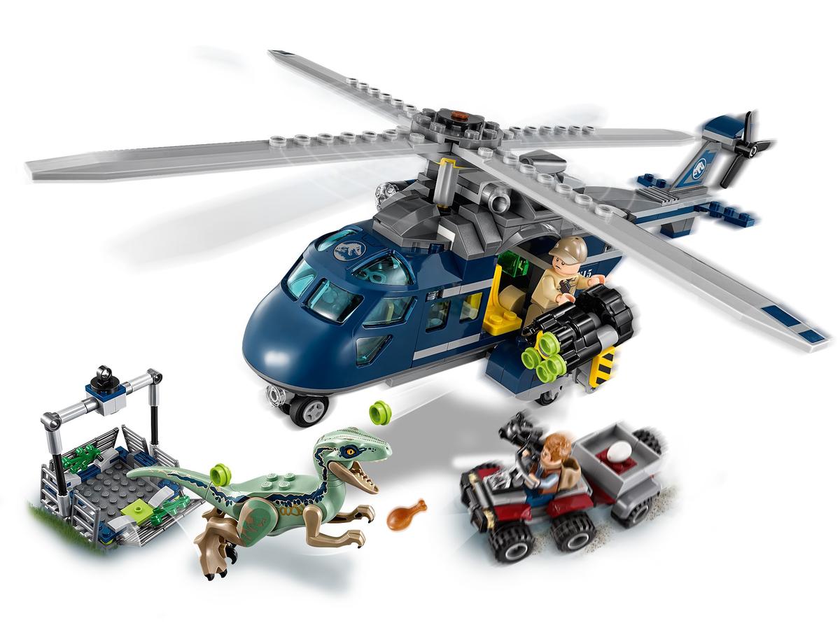LEGO Jurassic World Helikopterachtervolging van Blue - 75928