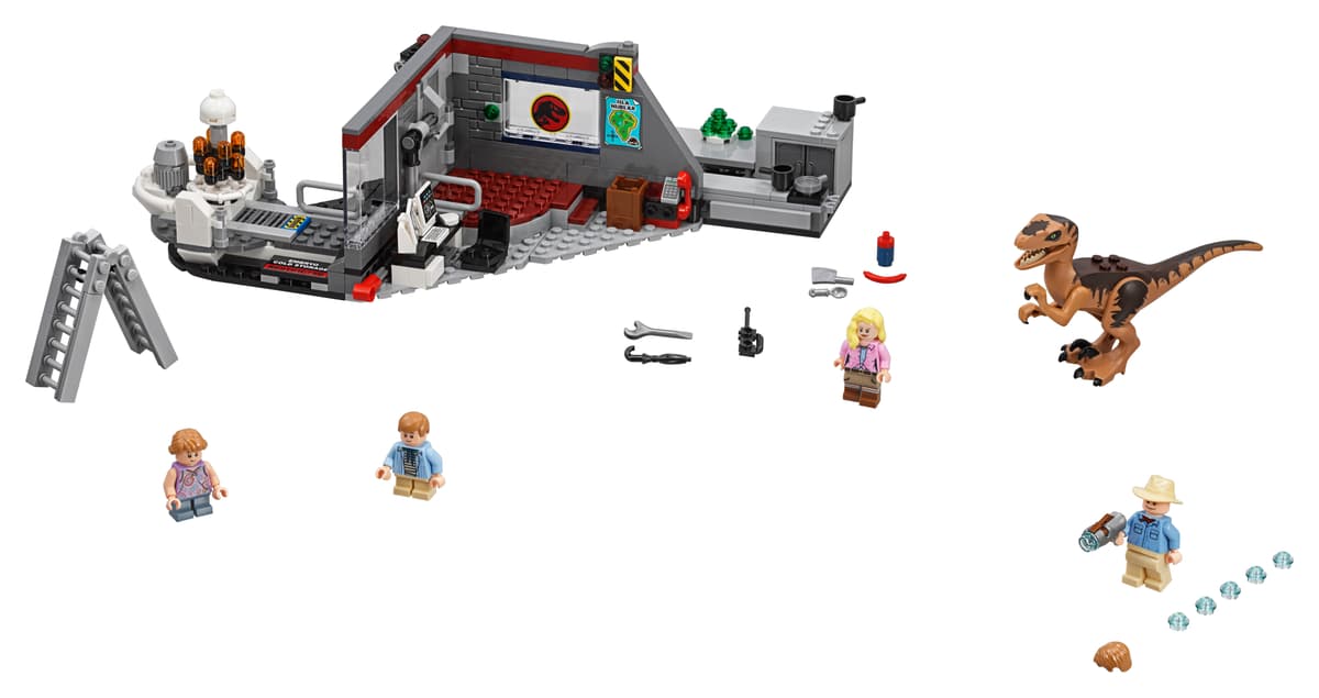 LEGO Jurassic World Park Velociraptorachtervolging - 75932