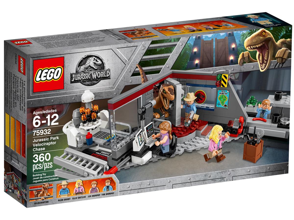 LEGO Jurassic World Park Velociraptorachtervolging - 75932