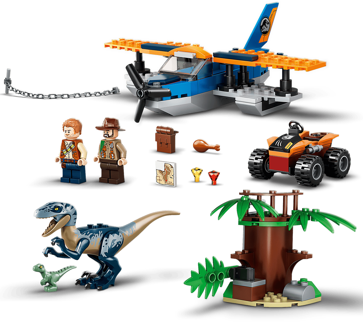 LEGO Jurassic World Velociraptor: Biplane Rescue Mission - 75942