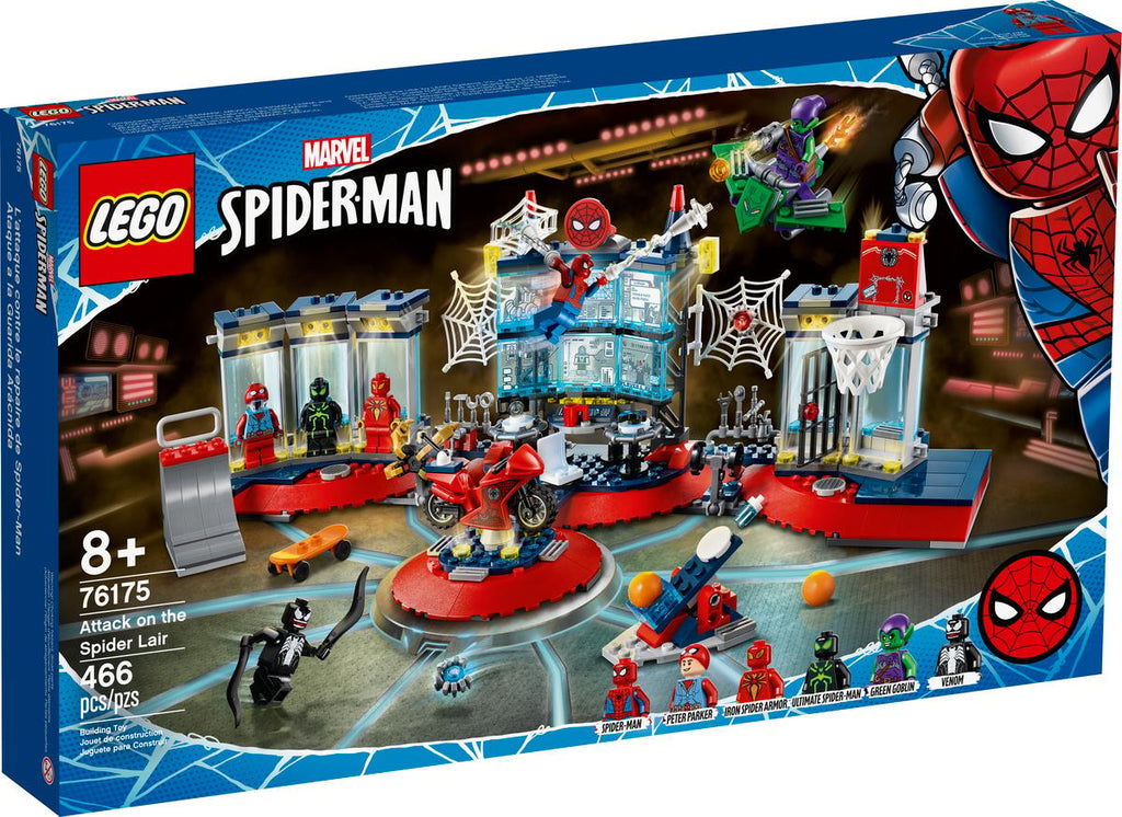 LEGO Marvel Spiderman Aanval op de Spider schuilplaats - 76175
