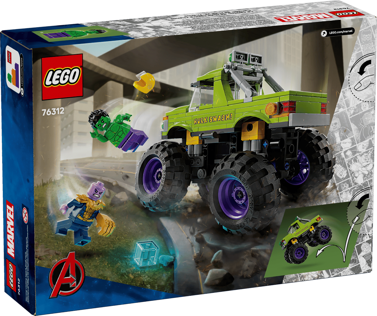 LEGO Marvel De Hulk Truck vs. Thanos - 76312
