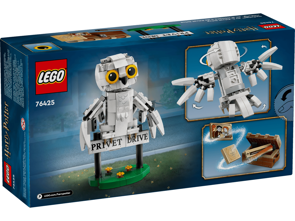 LEGO Harry Potter Hedwig bij Ligusterlaan 4 - 76425