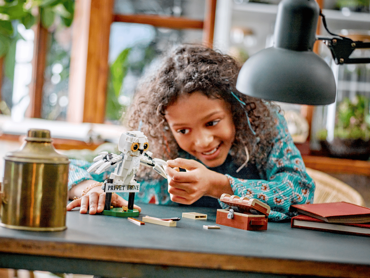 LEGO Harry Potter Hedwig bij Ligusterlaan 4 - 76425