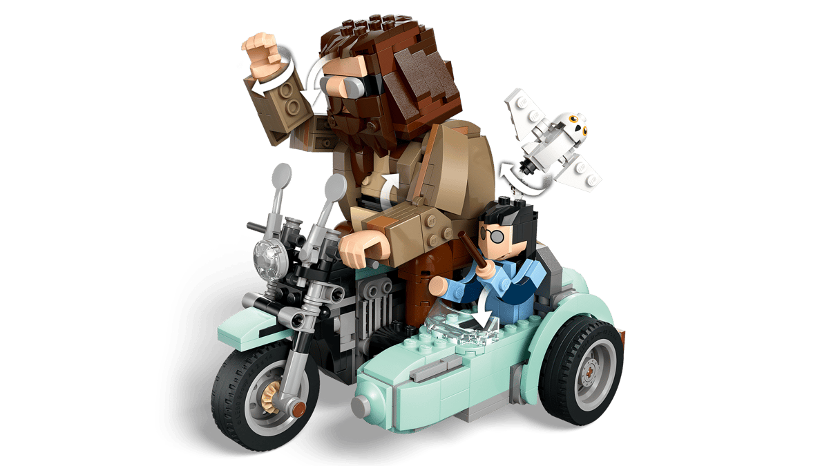 LEGO Harry Potter Hagrid en Harry's rit op de motor - 76443