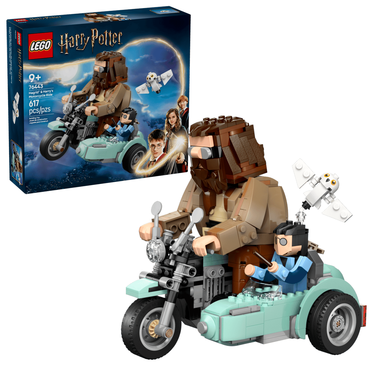LEGO Harry Potter Hagrid en Harry's rit op de motor - 76443