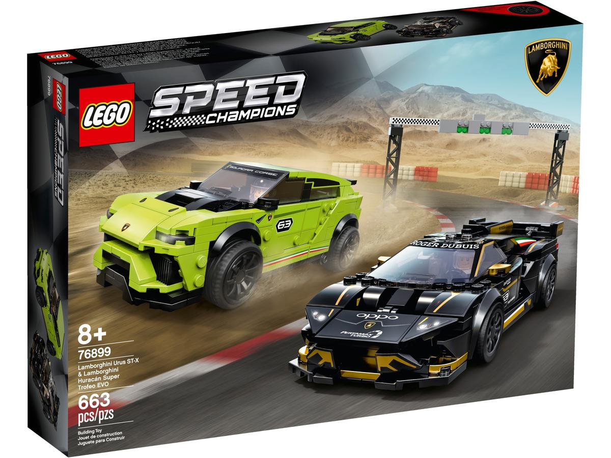 LEGO Speed Champions Lamborghini Urus ST-X & Lamborghini Huracán Super Trofeo EVO - 76899