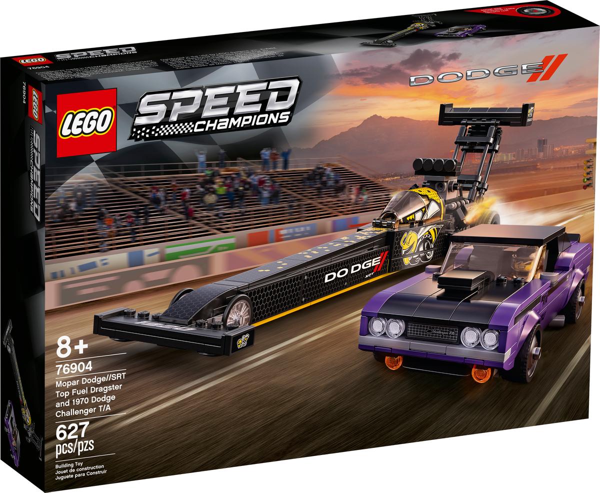 LEGO Speed Champions Mopar Dodge//SRT Top Fuel Dragster en 1970 Dodge Challenger T/A - 76904