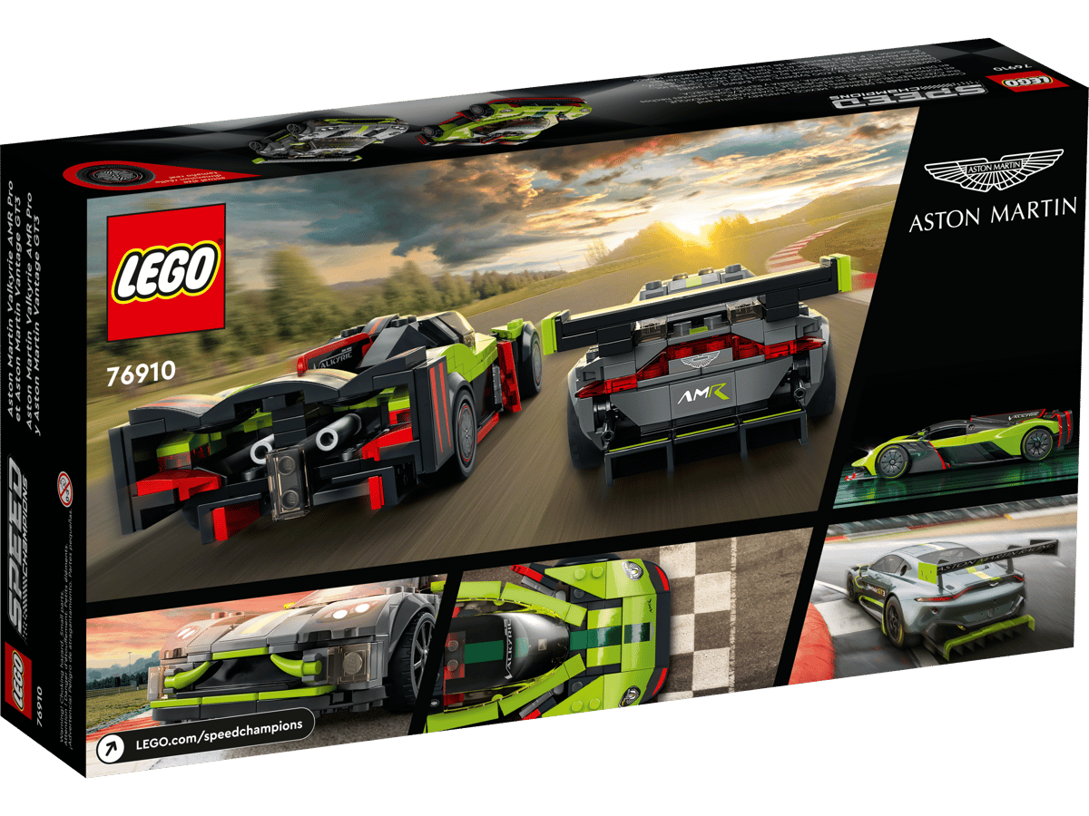 LEGO Speed Champions Aston Martin Valkyrie AMR Pro en Aston Martin Vantage GT3 - 76910