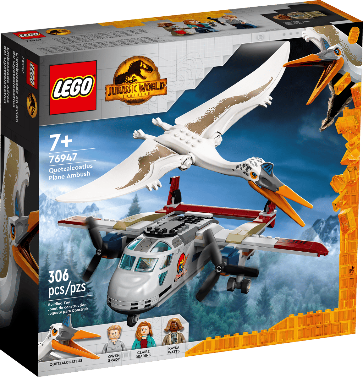 LEGO Jurassic World Quetzalcoatlus Vliegtuighinderlaag - 76947