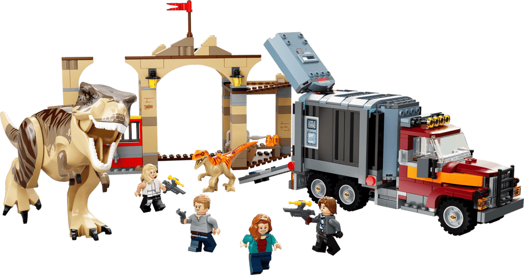 LEGO Jurassic World T. Rex & Atrociraptor Dinosaurus Ontsnapping - 76948