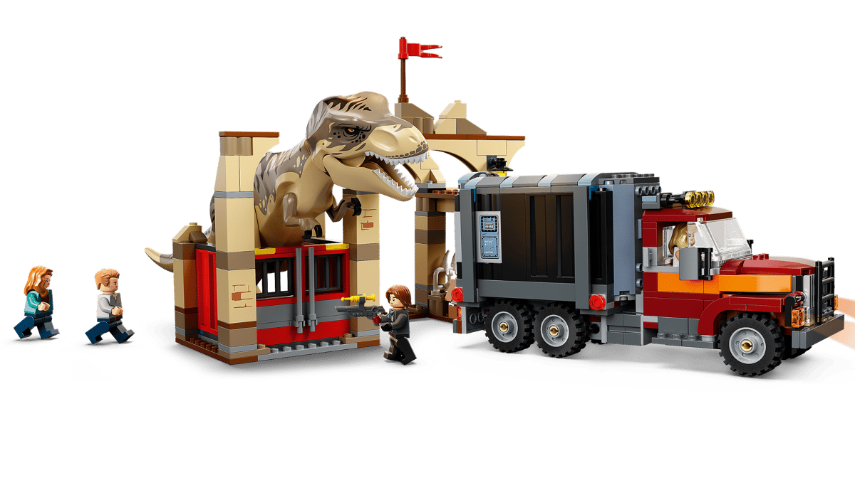 LEGO Jurassic World T. Rex & Atrociraptor Dinosaurus Ontsnapping - 76948
