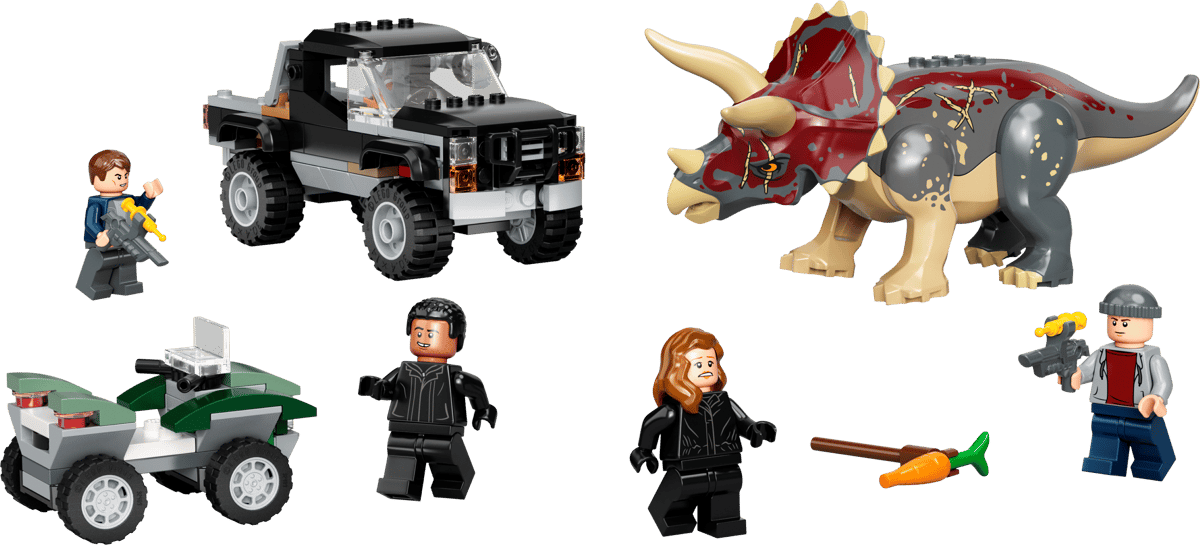 LEGO Jurassic World Triceratops Pick-uptruck Hinderlaag - 76950