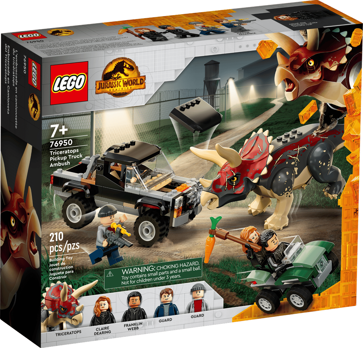 LEGO Jurassic World Triceratops Pick-uptruck Hinderlaag - 76950