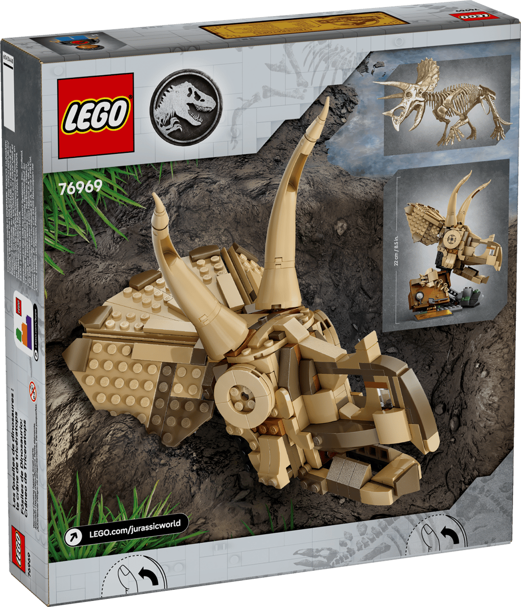 LEGO Jurassic World Dinosaurusfossielen: Triceratops schedel - 76969