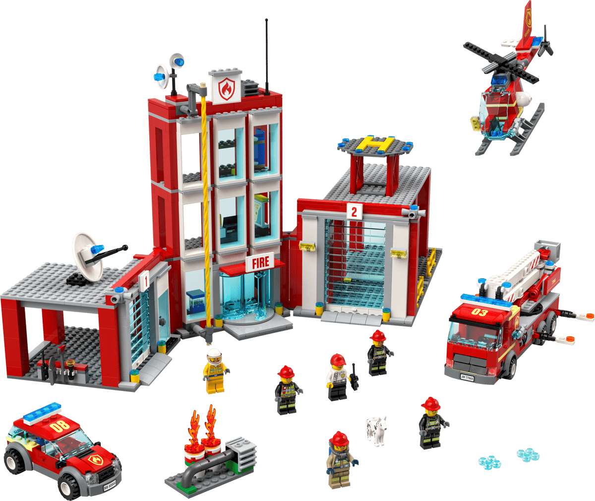 LEGO City Brandweerkazerne Hoofdkwartier - 77944