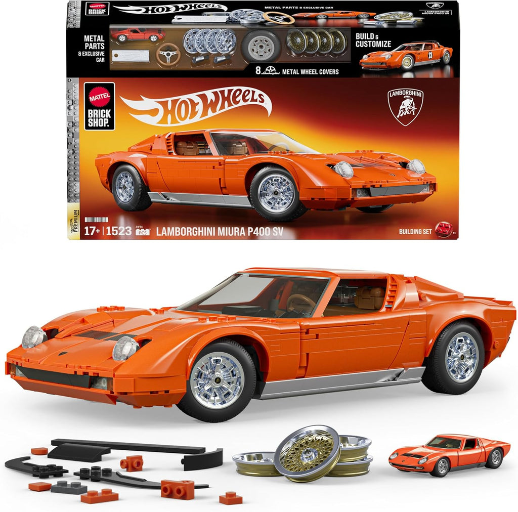 Mattel Brick Shop Hot Wheels Lamborghini Miura P400 SV