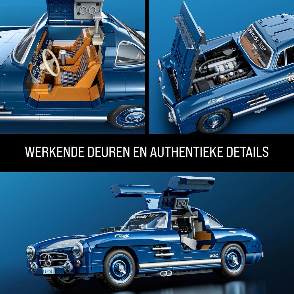 Mattel Brick Shop Hot Wheels Premium Mercedes 300 SL