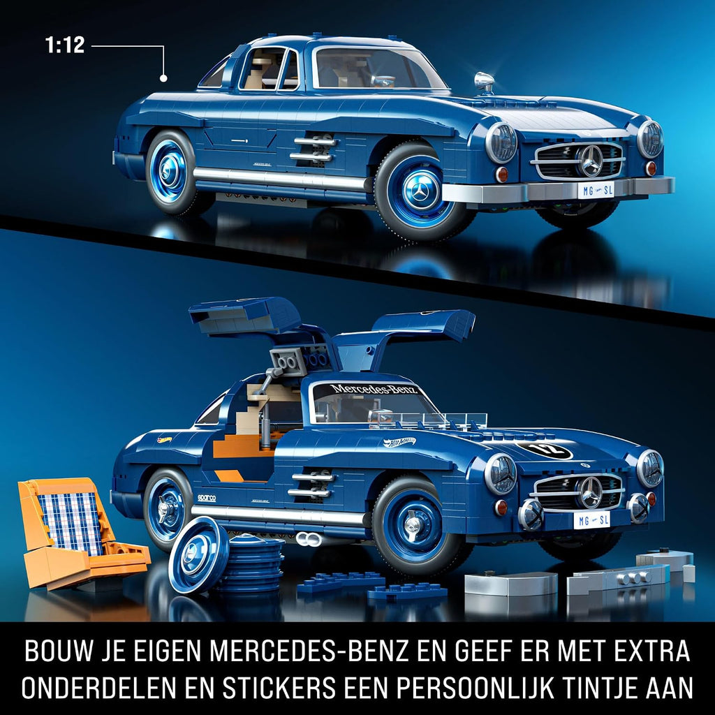 Mattel Brick Shop Hot Wheels Premium Mercedes 300 SL