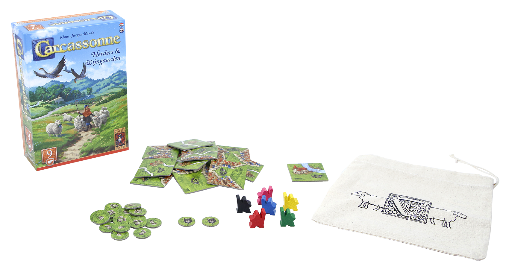 Carcassonne: Herders & Wijngaarden uitbreiding (NL)
